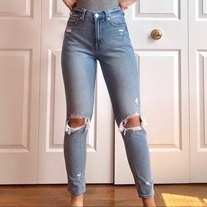 American Eagle Ripped Mom Jeans